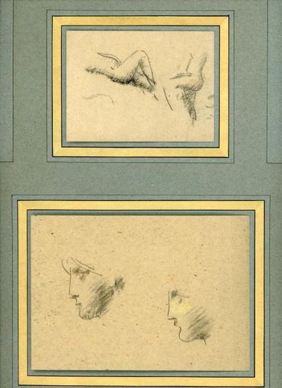 null Jean-Jacques HENNER (1829-1905)

Deux études

Crayon noir

8,6 x 11,3 cm et...