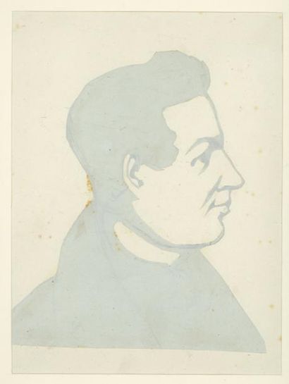 null Achille DEVERIA (1800-1859)

Portrait d'homme de profil

Découpage et collage,...