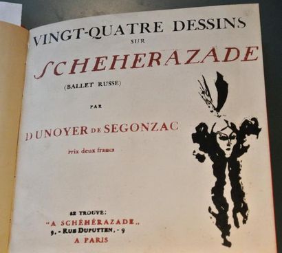 null André DUNOYER de SEGONZAC (1884-1974) 

Reproduction de 24 dessins sur SCHEHERAZADE...