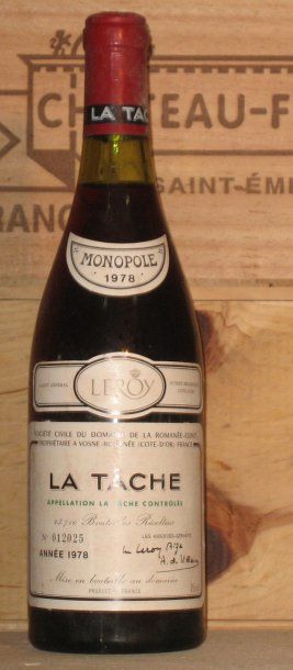 LA TACHE 1978 1 bouteille LA TACHE 1978 Niveau : 2,2 cm