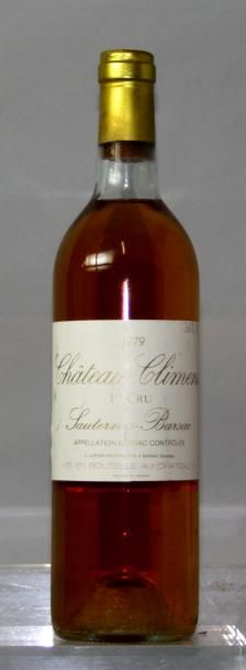 null 1 bouteille CHÂTEAU CLIMENS 1er CC - Sauternes - Barsac 1970
Etiquette marquée,...