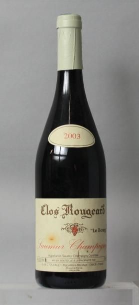 null 1 bouteille SAUMUR CHAMPIGNY - CLOS ROUGEARD "Le Bourg" - FOUCAULT 2003

Etiquette...