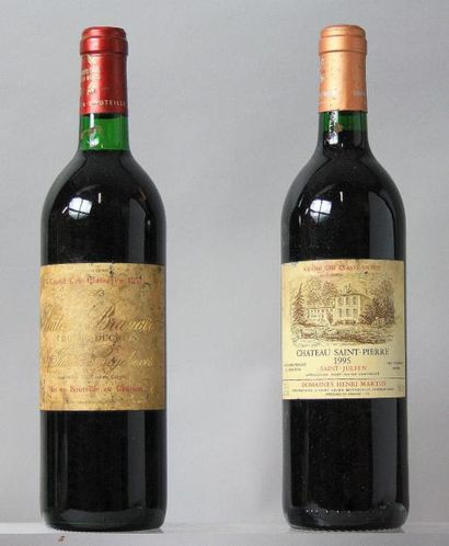 null Lot de 2 bouteilles BORDEAUX CRUS CLASSES - St. JULIEN :
1 bouteille CHÂTEAU...