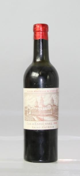 null 1 demi bouteille CHÂTEAU COS D'ESTOURNEL 2éme GCC St. Estephe 1936 Niveau haut...