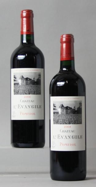 null 2 bouteilles CHÂTEAU L'EVANGILE - Pomerol 2004