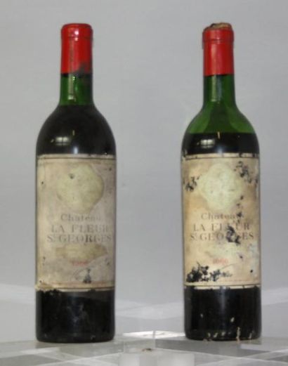 null 2 bouteilles CHÂTEAU FLEUR St. GEORGES - Lalande Pomerol Ets. NICOLAS 1966

Etiquettes...