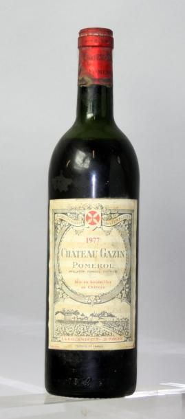 1 bouteille CHÂTEAU GAZIN - Pomerol 1977...
