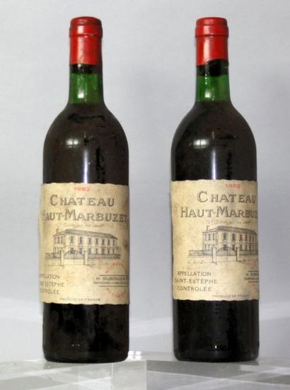 2 bouteilles CHÂTEAU HAUT MARBUZET - St Estephe...
