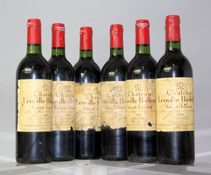 null 6 bouteilles CHÂTEAU LEOVILLE POYFERRE 3éme GCC St. Julien 1983

Etiquettes...
