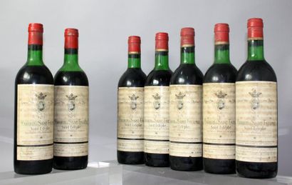 null Lot de 7 bouteilles MARQUIS DE ST ESTEPHE : 

5 bouteilles de 1976 

2 de 1975...
