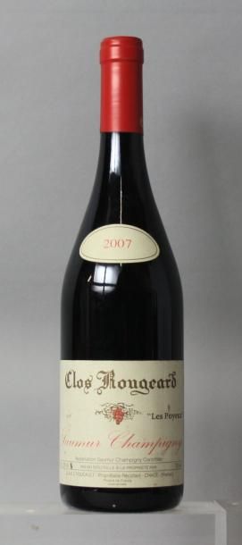null 1 bouteille SAUMUR CHAMPIGNY - CLOS ROUGEARD "Les Poyeux" - FOUCAULT 2007