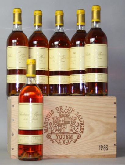6 bouteilles CHÂTEAU D'YQUEM 1er Grand cru...