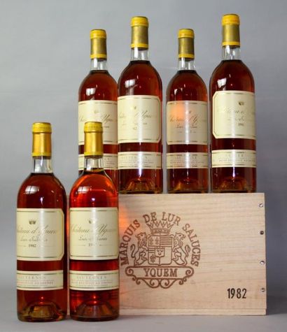 6 bouteilles CHÂTEAU D'YQUEM 1er Grand cru...