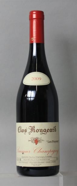  1 bouteille SAUMUR CHAMPIGNY - CLOS ROUGEARD "Les Poyeux" - FOUCAULT 2009 
Etiquette...