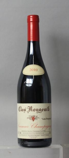  1 bouteille SAUMUR CHAMPIGNY - CLOS ROUGEARD "Les Poyeux" - FOUCAULT 2010
