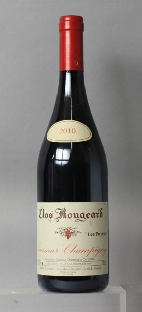 null 1 bouteille SAUMUR CHAMPIGNY - CLOS ROUGEARD "Les Poyeux" - FOUCAULT 2010