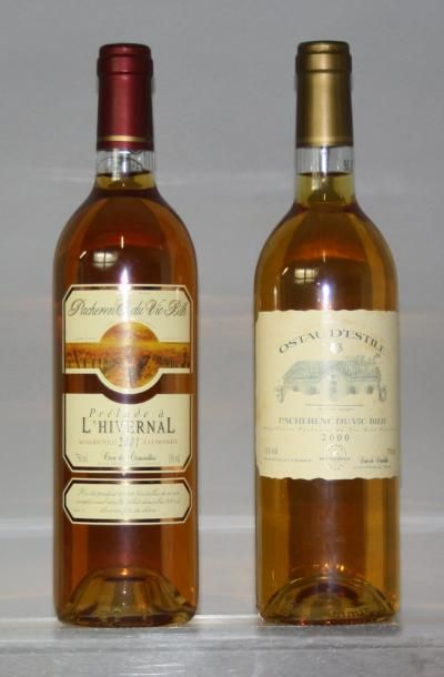 null Lot de 2 bouteilles VINS MOELLEUX DU SUD-OUEST : 

1 PACHERENC de VIC BIHl -...