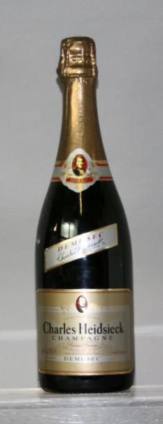 1 bouteille CHAMPAGNE CHARLES HEIDSIECK Demi...