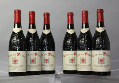6 bouteilles CHATEAUNEUF DU PAPE 2009 - Paul...