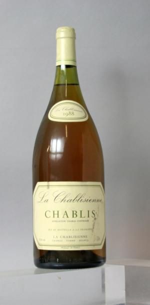 1 magnum CHABLIS - La CHABLISIENNE 1988 
Etiquette...