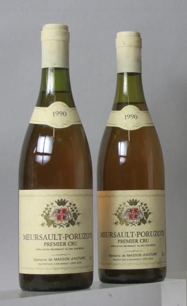 null 2 bouteilles MEURSAULT 1er cru "Poruzots"- Domaine MASSON d'AUTUME 1990

Etiquettes...
