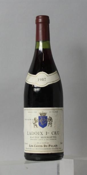 null 1 bouteille LADOIX 1er cru "Hautes Mourottes" - Les caves du palais 1987

Etiquette...
