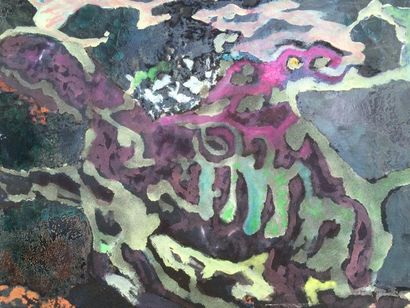 null Bernard HERZOG (né en 1935) 

Le dragon 

Huile sur toile - signée titrée datée...