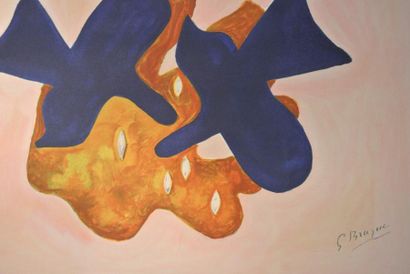 null Georges BRAQUE
Les colombes bleues
lithographie n °37/199 - 59,5 x 79,5 cm