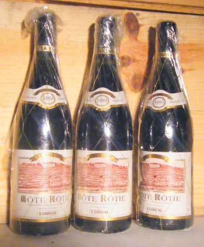 null 3 bouteilles - COTE ROTIE LA MOULINE, GUIGAL 1989