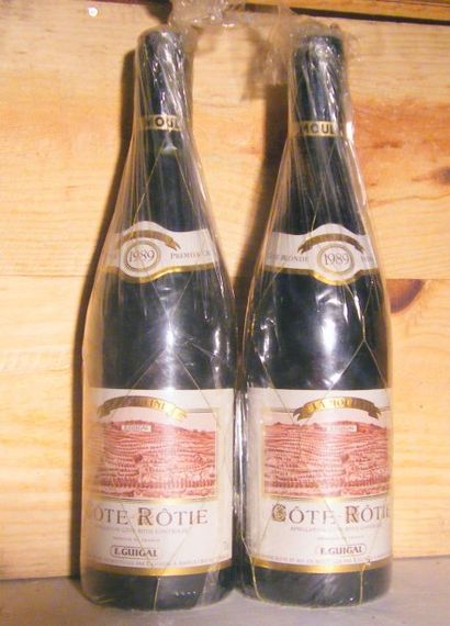 null 2 bouteilles - COTE ROTIE LA MOULINE, GUIGAL 1989