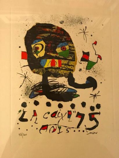 null D'après Joan MIRO (1893-1983)

75 ans de la Caixa litho en couleur signée dans...