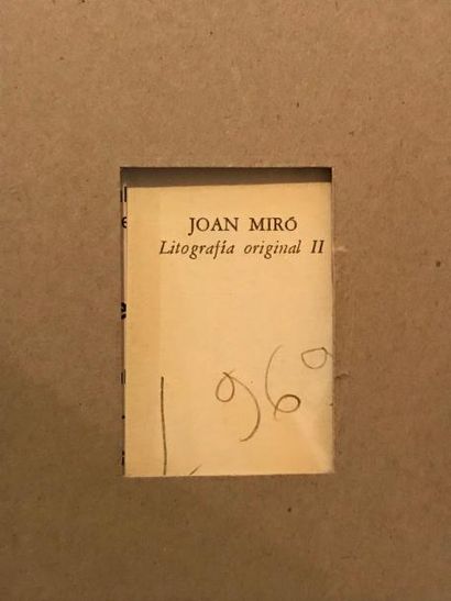 null D'après Joan MIRO (1893-1983)

Litho en couleur non signée - porte au dos la...
