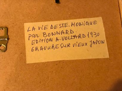 null D'après Pierre BONNARD (1867-1947) 

La vie de Sainte Monique édition Ambroise...