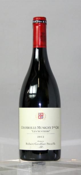 null 1 bouteille CHAMBOLLE MUSIGNY 1er cru "Les Sentiers" - GROFFIER 2012