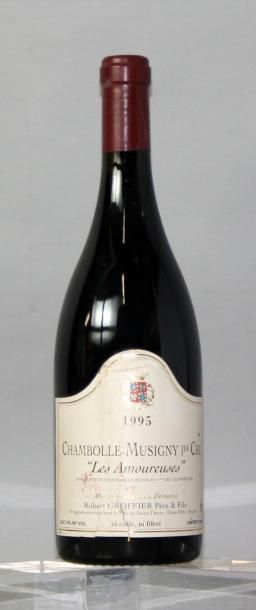 null 1 bouteille CHAMBOLLE MUSIGNY 1er cru "Les Amoureuses - GROFFIER 1995

Etiquettes...