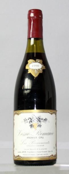 null 1 bouteille VOSNE ROMANEE 1er cru "Les Beaumonts" - Lucien Jayer 1990

Etiquette...