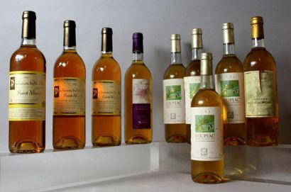 null 9 bouteilles VINS LIQUOREUX et MOELLEUX DIVERS FRANCE :
4 bouteilles LOUPIAC...