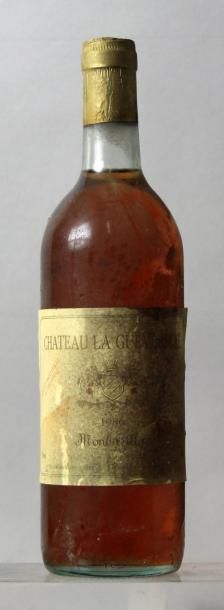 null 12 bouteilles CHÂTEAU LA GUEYLARDIE - MONTBAZILLAC 1986
Etiquettes tachées....