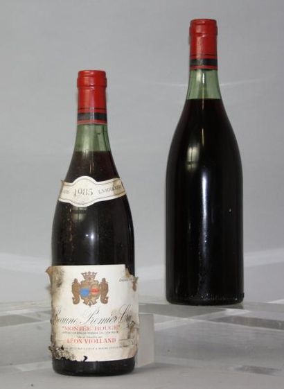 null 2 bouteilles BEAUNE 1er cru "Montée rouge" - L. VIOLLAND 1985

Etiquette tachée....