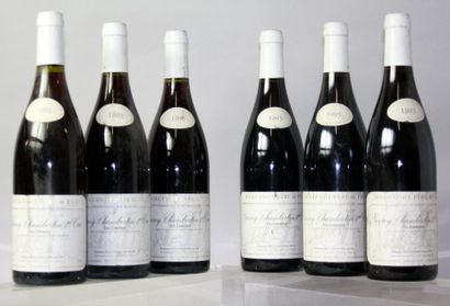 null 6 bouteilles GEVREY CHAMBERTIN "Les Fontenys" DOMAINE HUGUENOT 1995 

Labels...