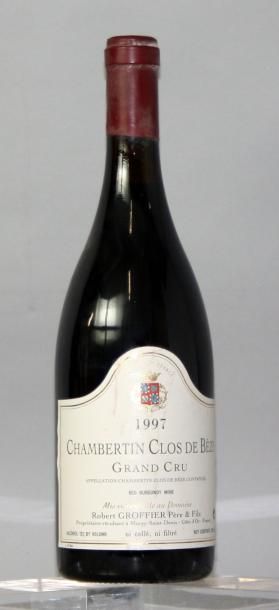 null 1 bouteille CHAMBERTIN CLOS DE BEZE Grand cru - GROFFIER 1997

Etiquette légèrement...