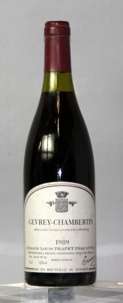 null 1 bouteille GEVREY CHAMBERTIN - Domaine TRAPET 1989