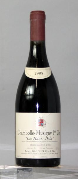 null 1 bouteille CHAMBOLLE MUSIGNY 1er cru "Les Hauts Doix" - GROFFIER 1998