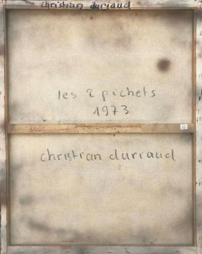 null Christian DURIAUD (né en 1944)

Les 2 pichets

Huile sur toile signée en bas...