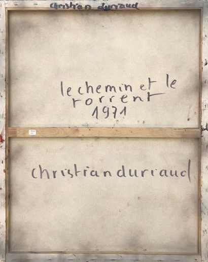 null Christian DURIAUD (né en 1944)
Le chemin et le torrent
Huile sur toile signée...