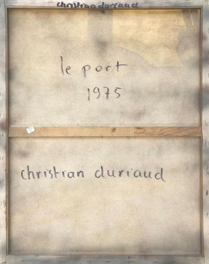 null Christian DURIAUD (né en 1944)

Le port

Huile sur toile signée en bas à droite...
