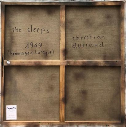 null Christian DURIAUD (né en 1944)

She sleeps

Huile sur toile signée en bas à...