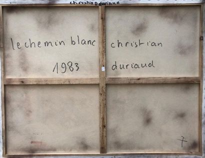 null Christian DURIAUD (né en 1944)

Le chemin Blanc 

Huile sur toile signée en...