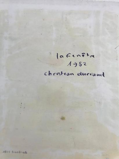 null Christian DURIAUD (né en 1944)

La fenêtre

Huile sur papier signée en bas à...
