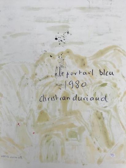 null Christian DURIAUD (né en 1944)

Le portail bleu

Huile sur papier signée en...